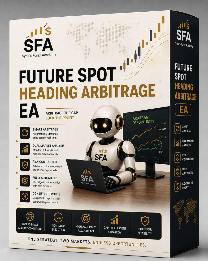 Future Spot Hedging Arbitrage EA EA package by Syed's Forex Academy